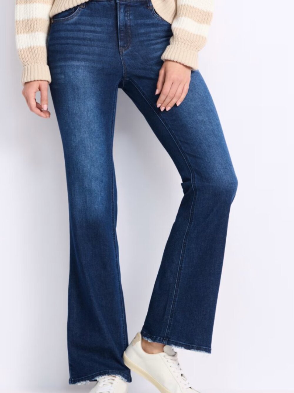 Wit & Wisdom Madison Jeans Womens 10P Dark Wash Flare Bootcut Stretch 28 Inseam